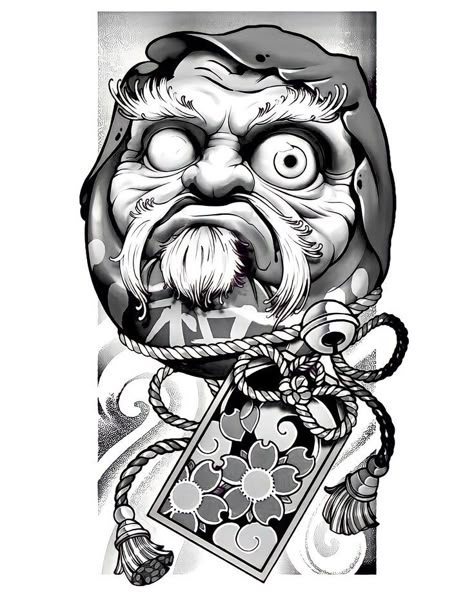 Pin on Complemento Daruma Doll Tattoo, Samurai Tattoo Sleeve, Tattoo Japan, Koi Tattoo Design, Japanese Flower Tattoo, Doll Tattoo, Chicano Style Tattoo, Daruma Doll, Japan Tattoo Design