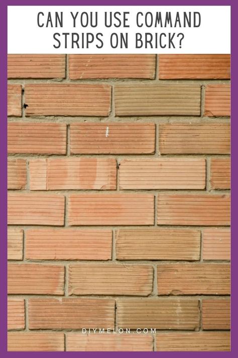 Can You Use Command Strips On Brick Hanging Pictures On Brick Wall, How To Hang Stuff On Brick Walls, Hanging Things On Brick Walls, How To Hang On Brick Wall, How To Hang Pictures On Brick Wall, Decorate Brick Wall, How To Hang Towels, Classroom Commands, Painted Brick Wall