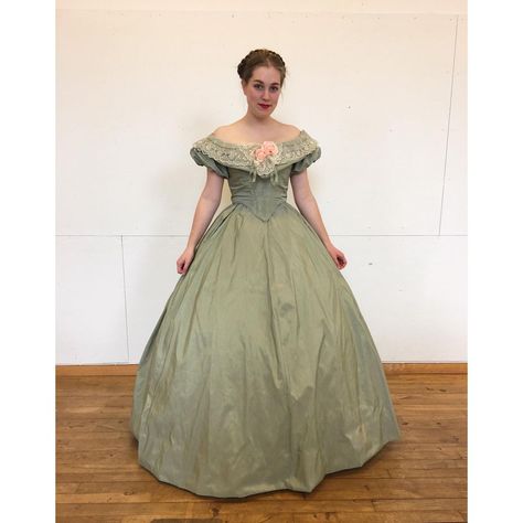 Princess Ballgown, Green Princess, Historical Fashion, So Happy, Drake, Sage Green, Prom Dress, Ball Gowns, Victorian Dress