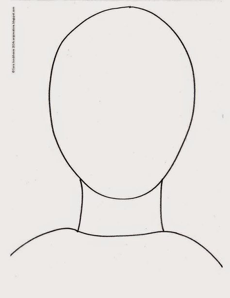 Self Portrait Preschool Template, Myself Crafts Preschool, Self Portrait Template For Kids, I Like Myself Book Activities, Face Template Drawing, Blank Face Template, I Like Myself, Portrait Template, Head Template