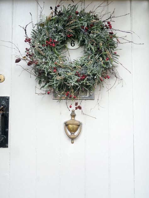 Lavender & Hawthorn wreath Heather Wreath, Xmas Wreaths, Christmas Wreaths, Wreath, Lavender, Holiday Decor, Christmas, Home Decor, Home Décor