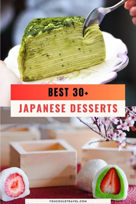 Best Japanese Desserts, Japanese Inspired Desserts, Traditional Japanese Desserts, Japanese Baking Recipes, Japanese Deserts Recipe, Japanese Sweets Recipe, Japanese Dessert Aesthetic, Easy Japanese Dessert, Mizu Yokan