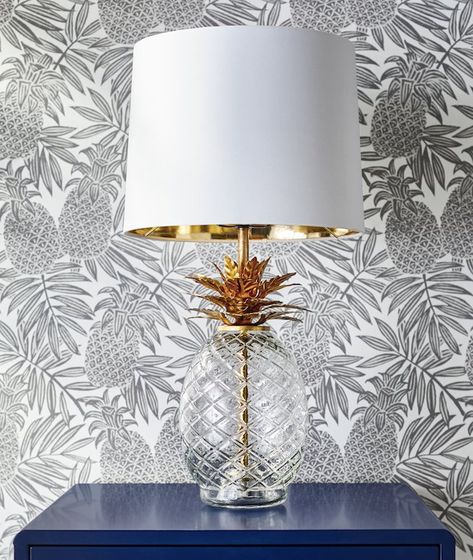 Target Just Announced a New Line That Will Make You Say, "Anthropologie Who?" Shopping Decor, Painted Accent Table, Pineapple Table, Pine Apple, Apple Decor, Pineapple Lamp, Boho Lamp, Pineapple Wallpaper, Unique Table Lamps