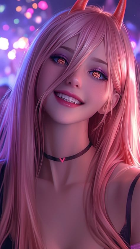 ❱ ⟦AI-Genenrated⟧ #ChainsawMan Chainsaw Man Female Characters, Realistic Anime Characters, Power Wallpaper, Real Anime, Anime Store, Digital Art Anime, Square Diamond, Chainsaw Man, 5d Diamond Painting