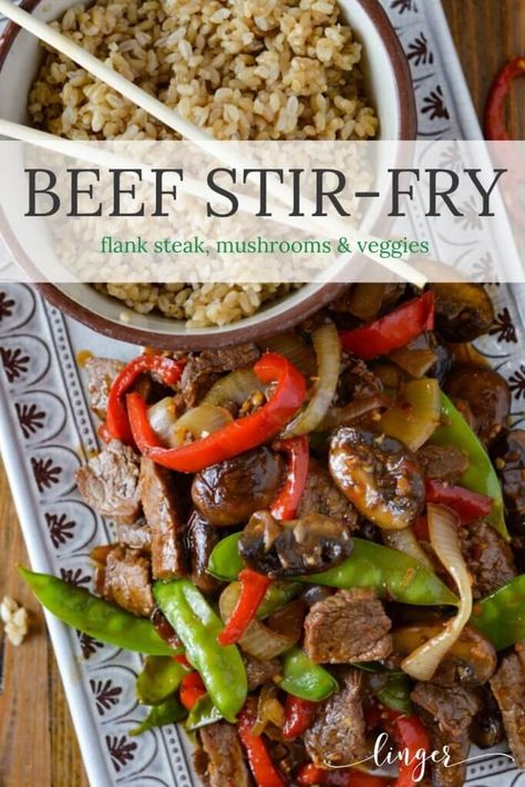 Steak Recipes Asian, Stir Fry Flank Steak, Steak Stirfry Recipes, Hibachi Recipes, Steak Stir Fry, Ketogenic Recipes Dinner, Flank Steak Recipes, Asian Stir Fry, Asian Noodle