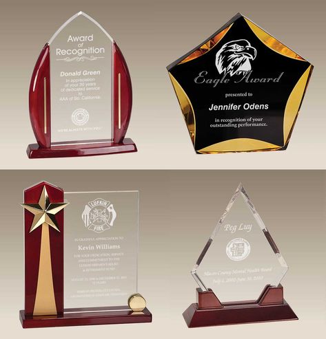 Quality acrylic executive awards are only a small portion of our offering. See our wide selection and awesome prices! The finest in awards engraved, assembled and inspected in-house with care. :) #awards #trophies #trophyawardco Trophy Design Ideas, Award Design, Acrylic Trophy, Plaque Design, Award Ideas, Acrylic Awards, Crystal Awards, Award Plaque, Custom Awards