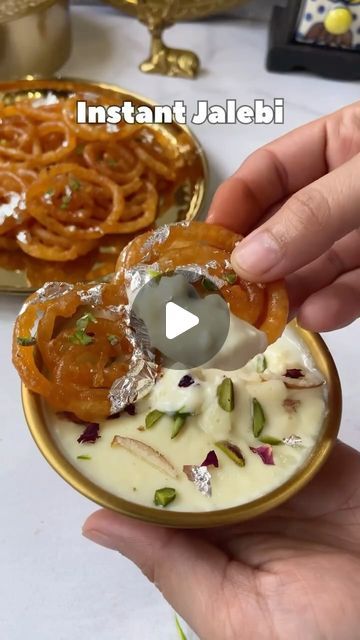 Himanshi Sharma | ✨Instant Jalebi✨

Ingredients:-
Sugar syrup recipe -
Sugar - 2cup
Cardamom powder - 1 tsp
Few strands of kesar
Water - 1 cup
Food colour... | Instagram Sugar Syrup Recipe, Jalebi Recipe, Cup Food, Diwali Sweets, Sugar Syrup, Party Dishes, Cardamom Powder, Indian Sweets, Syrup Recipe