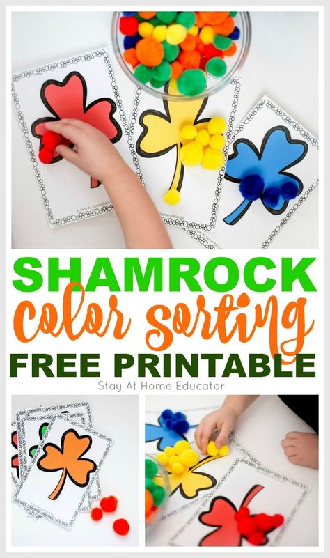 Leprechaun Ideas For Preschool, St Patricks Day Math For Toddlers, St Patricks Day Small Group Preschool, March Activities Preschool, Shamrock Preschool Activities, St Patricks Day Circle Time Activities, Shamrock Art Preschool, St Patricks Day For Preschoolers, Leprechaun Preschool Activities