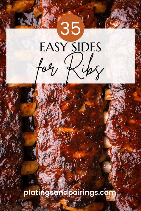 Spare Rib Dinner Sides, Rib Meal Ideas, Bbq Ribs Sides Dishes, Bbq Ribs Sides, Bbq Rib Recipes, Large Crowd Recipes, Ribs Side Dishes, Christmas Family Dinner, Pasta And Meatballs