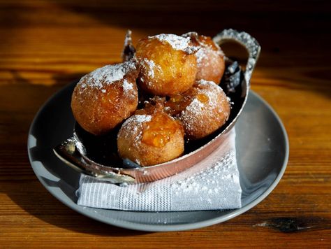 Sufganiyot with Bourbon-Orange Glaze (Hanukkah Donut Recipe) | Saveur Fried Chicken Livers, Asparagus Casserole, Orange Jam, Hanukkah Food, Jewish Recipes, Chicken Livers, Donut Recipes, Confectioners Sugar, Quick Meals