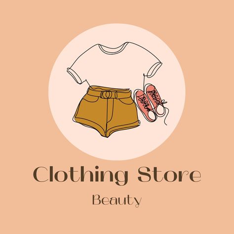 Logo For Online Shop Clothes, Online Shop Profile Picture Ideas, Clothing Business Logo Ideas Aesthetic, Ukay Ukay Logo Design, Ukay Ukay Logo Background, Clothes Shop Logo Design Ideas, Logo For Clothing Business Aesthetic, Online Shop Name Ideas Logo, Shopping Logo Aesthetic