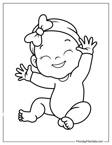 20 Baby Coloring Pages (Free PDF Printables) Horse Coloring Pages For Adults, Nursery Drawings, Mothers Day Coloring Pages, Baby Cartoon Drawing, Baby Coloring Pages, Peppa Pig Coloring Pages, Baby Animal Drawings, Shark Coloring Pages