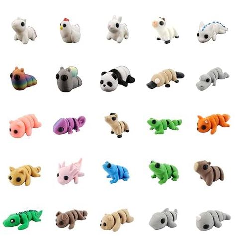 Mini Animal Mystery Pack | 3D Printed Articulating Figurines (20 Pieces) 3d Printed Animals, Mini Animals, Space Ideas, 3d Printed, 3d Printing, Steam, Mixed Media, Gadgets, Free Delivery