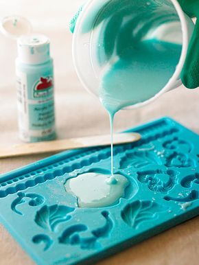 Resin Crafts Tutorial, Formy Silikonowe, Acrylic Craft Paint, Resin Uses, Epoxy Resin Crafts, Diy Resin Art, Resin Tutorial, Diy Resin Crafts, Fondant Molds