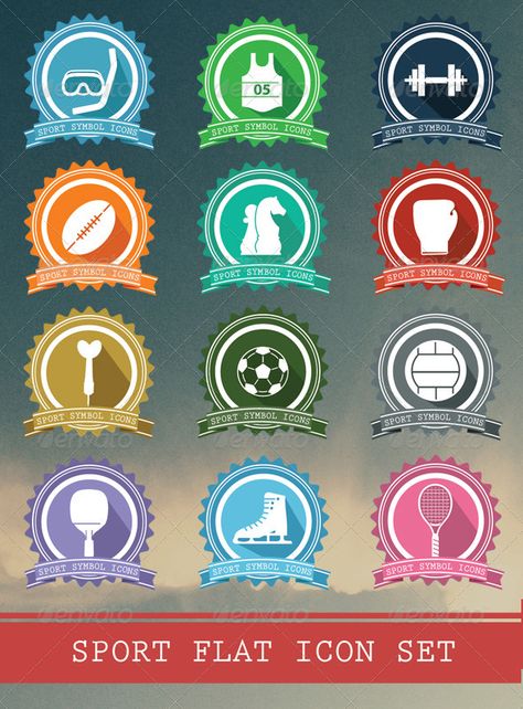 Sport Badges Icons Sports Day Badges, Badge Icon, Sports Badge, Mail Icon, Flat Design Icons, Icon Sets, Flat Icons Set, Hand Drawn Icons, Travel Icon