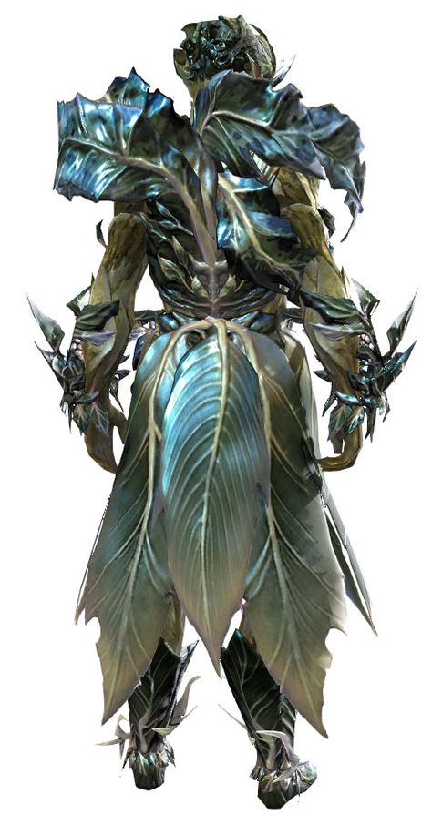 Plant Armor, Dryad Male, Sylvari Male, Leaf Armor, Organic Armor, Male Back, Larp Ideas, Larp, Video Game