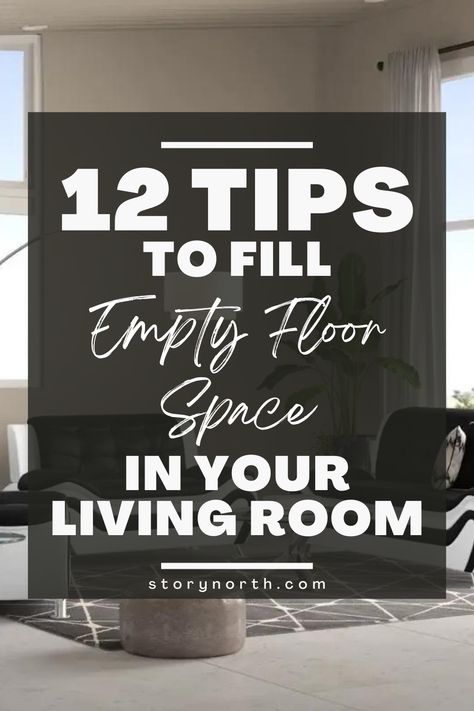 Don't let empty floor spaces in your living room make your decor feel incomplete. Add depth and texture with these simple tips. #FloorSpaceDecor #LivingRoomInspiration #HomeDecorTips #HomeImprovement Space Fillers Living Room, Fill Empty Space In Living Room, Living Room Space Filler, Empty Living Room Space, How To Fill Empty Space In Living Room, Living Room Empty Space Ideas, Empty Wall Living Room, Empty Room Ideas, Empty Corner In Living Room