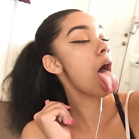 Pinterest @teethegeneral Tounge Piercing Drawing, Ice Spice Tongue, Cardi B Tongue, Tongue Out Eyes Rolled Back, Tounge Out Face, Tongue Out Selfie, Anime Tounge Out Face, Tongue Out, Sticking Tongue Out