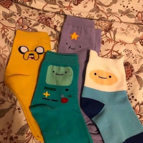 Adventure Time Stuff, Adventure Time Outfits, Adventure Time Merch, Adventure Time Finn And Jake, Finn Adventure Time, Adventure Time Clothes, Finn And Jake, Silly Socks, Cartoon Socks