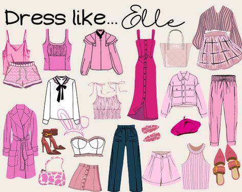 Elle Woods Birthday Party, Legally Blonde Outfit Inspiration, Elle Woods Pink Aesthetic, Legally Blonde Inspired Outfits, Lilith Gemini, Legally Blonde Aesthetic Outfits, Legally Blonde Birthday Party, Elle Woods Outfit Ideas, Elle Woods Aesthetic Outfits