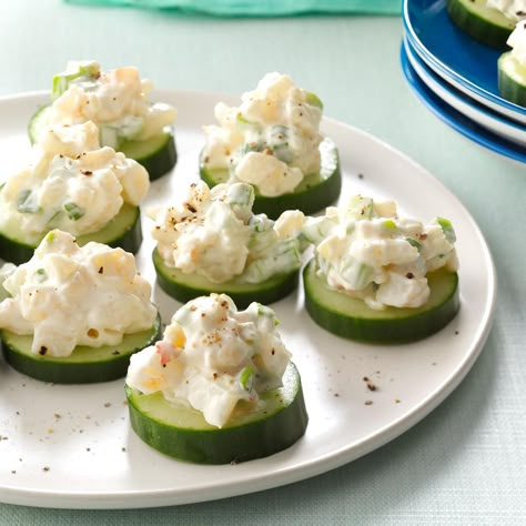 Shrimp & Cucumber Rounds Cucumber Appetizers, Heavy Appetizers, Eureka California, Cooked Shrimp, Shrimp Appetizers, Appetizers Recipes, Pot Luck, Cucumber Recipes, Cold Appetizers