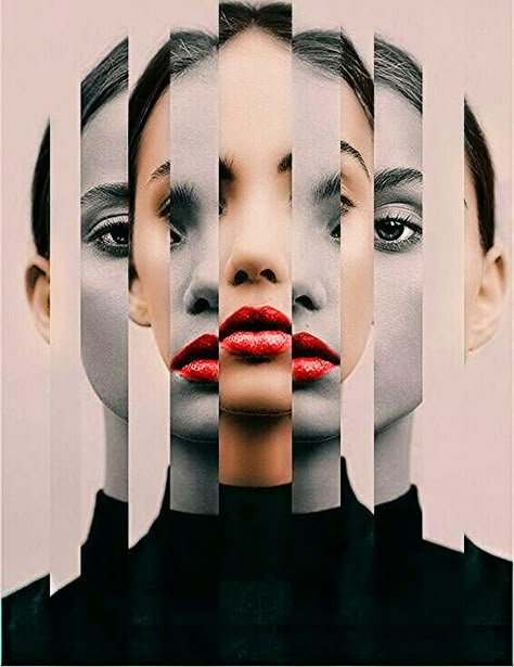 Mixed Media Portrait Photography, Multiplicity Art, Face Collage Photography, Collage Images Design, Mixed Media Photography Ideas, Experimental Portrait Photography, Portrait Collage Photography, Photo Collage Design Layout Creative, Photomontage Portrait