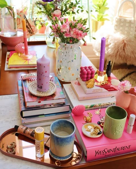 Style Coffee Table, Cosy Room, Coffee Table Decor, Barbie Dream House, Dream Apartment, Apartment Inspiration, Dream Decor, Pretty House, Dream House Decor