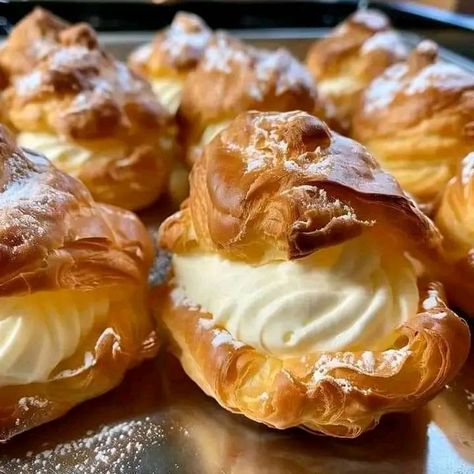 Chef Jock Zonfrillo | MOM’S FAMOUS CREAM PUFFS 😋 Creme Puffs, Cream Puff Filling, Cream Puff Recipe, Keto Cream, Ina Garten Recipes, Stick Butter, Puff Recipe, Famous Recipe, Grandmas Recipes