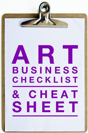 Art Business Checklist & Cheat Sheet | Artsy Shark Art Business Plan Template, Art Business Checklist, Business Plan For Artists, Starting Art Business, Art Licensing Sell Sheet, Art Business Plan, Art Business Logo, Art Business Ideas, Painting Ideas Inspiration