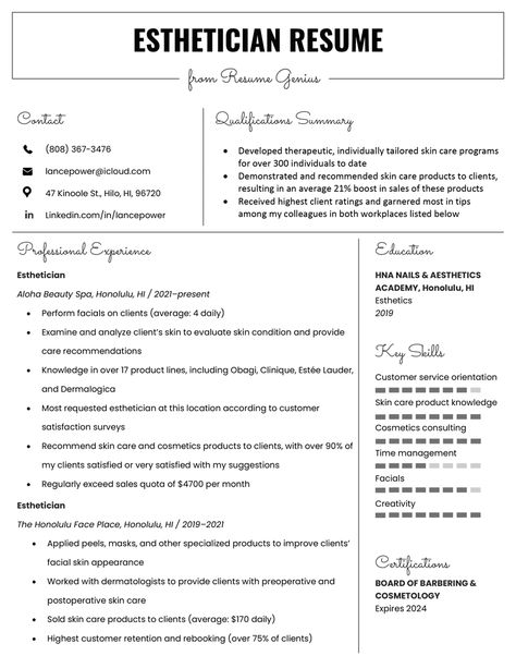 Esthetician Vs Aesthetician, Esthetician Business Plan Template, Esthetics Resume, Esthetician Resume Examples, Future Esthetician Wallpaper, How To Become An Esthetician, Beginner Esthetician Tips, Esthetician Test, Esthetician Bio Examples