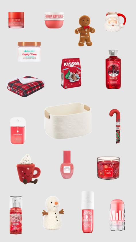 red brrr basket ❤️🎅🏻 Cute Christmas Ideas, Red Basket, Best Gift Baskets, Holiday Baskets, Birthday Basket, Christmas Fits, Bff Birthday, Christmas Baskets, Different Holidays