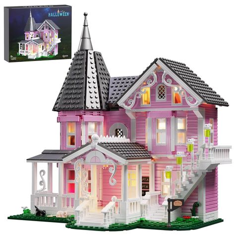 Smarter Shopping, Better Living! Aliexpress.com Movie Architecture, Architecture Toy, Girls Christmas Gifts, Victorian Style House, Casa Halloween, Pink Castle, Pink Palace, Diy Puzzles, Construction Toy