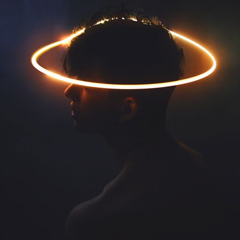 Vespertine, Part One - By Seanen Middleton In The Dark, A Man, Halo, Neon, Ring, Photography