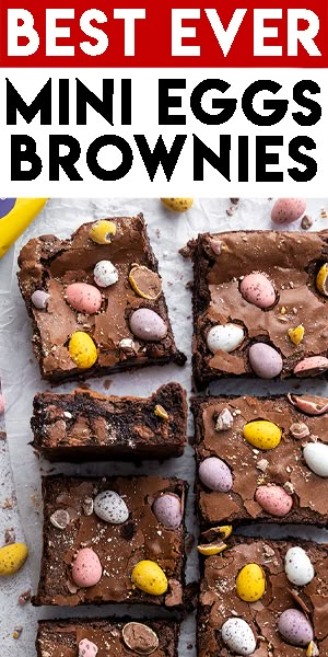 Mini Egg Brownies Recipe - Easter baking! (gluten-free) Gluten Free Desserts Easter, One Egg Brownies Recipes, Creme Egg Brownie, Mini Egg Brownies, Mini Egg Recipes, Becky Excell, Cadbury Mini Egg Desserts, Cadbury Mini Egg Brownies, Creative Dinner