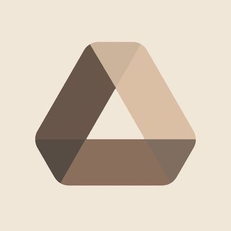 Icon de Google drive color crema Vintage Iphone Icons, Drive Icon Aesthetic, One Drive App Icon, Vintage Icons For Apps, Apple Icon Aesthetic, Vintage Aesthetic App Icons, Customized App Icons, Icons For Ipad, Brown Icons For Apps