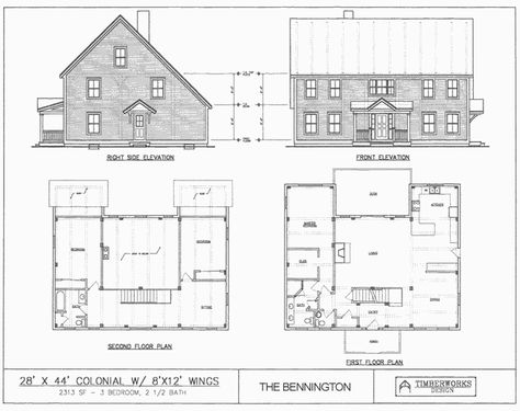 house plans Salt Box House Floor Plans, Salt Box House Plans, Post Beam House Plans, Post Beam House, Saltbox House Plans, Colonial Floor Plans, Cottage Weekend, Beam House, Salt Box House