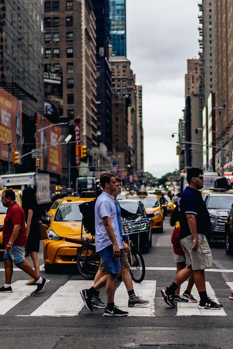 People crossing the crosswalk | Street photography in Times Square, NYC People In Street Photography, Photography City People, Urban People Photography, People Of New York Photography, City People Photography, Crowd Of People Photography, Random People Photography Street, City Photography People, People Photography Street