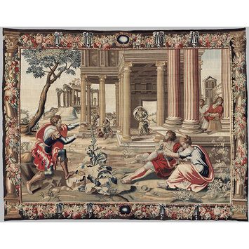 Mars Approaching the Palace of Vulcan (Vulcan and Venus), 1670, V&A Medieval Home, Medieval Home Decor, Roman Myth, French Wall Art, Medieval Tapestry, Handmade Tapestries, Tapestry Cushion, Tapestry Wall Art, Decor Pillows