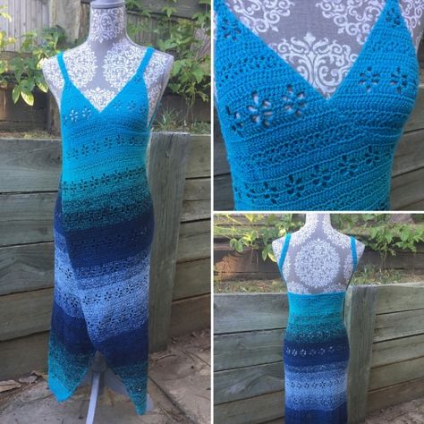 Crochet Wrap Dress Pattern Free, Wrap Dress Pattern Free, Crochet Scoodie, Crocheted Clothing, Crochet Bikinis, Crochet Garments, Crochet Bodycon Dresses, Crochet Dress Pattern Free, Knit Summer