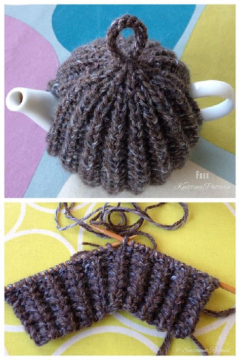 Rib Tea Cosy Free Knitting Patterns - Knitting Pattern Knit Tea Cozy Pattern Free, Crochet Tea Cosy Free Pattern, Knit Tea Cozy Pattern, Tea Cosy Crochet Pattern, Tea Cozy Tutorial, Tea Cozy Crochet Pattern, Tea Cosy Crochet, Knitted Dishcloth Patterns Free, Knit Tea Cozy