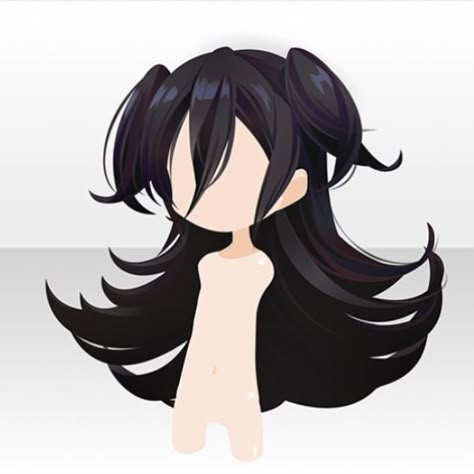 Chibi Hair, Hair Sketch, Hair Clothes, Anime Hair, Hair Reference, Unique Hairstyles, How To Draw Hair, Star Girl, Hair Art