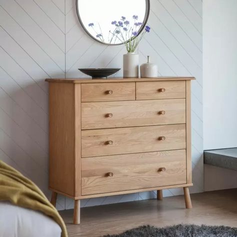 Wycombe 5 Drawer Chest Aesthetic Colour Palette, Aesthetic Colour, Freestanding Bath Taps, Oak Bathroom, Crossback Chairs, Stools For Kitchen Island, 5 Drawer Chest, Bathroom Vanity Units, Contemporary Aesthetic