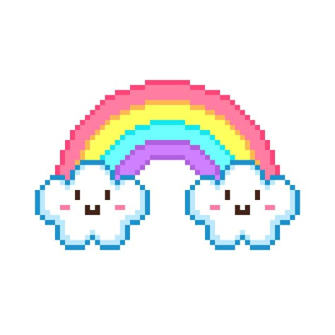 Pixel Art Rainbow, Horse Knowledge, Overlays Cute, Pix Art, Art Rainbow, Pixel Art Design, Color By Numbers, Hello Kitty Iphone Wallpaper, Color By Number