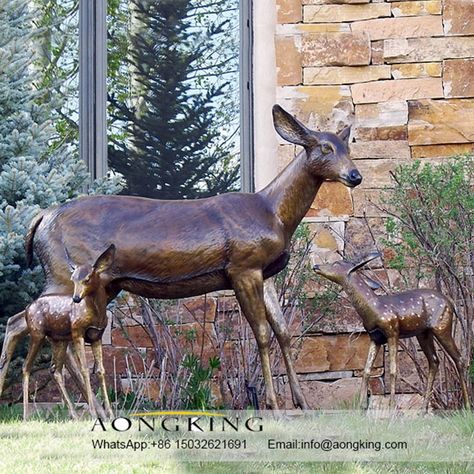 Life Size Deer Statue, Reindeer Sculpture, Mountain Estate, English Country Manor, Bronze Sculpture Art, Deer Statues, Country Manor, Light Of Christ, Statues For Sale