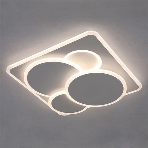 Popular Round LED Flush Mount Modern Creative Flsuh Mount Living Room Bedroom Balcony Hallway Lighting Balcony Ceiling Design Modern, Pop For Bedroom, Round Ceiling Design, Creative Ceiling Ideas, Gypsum Ceiling Design, Luxury Ceiling Design, Simple Ceiling Design, New Ceiling Design, Interior Ceiling Design