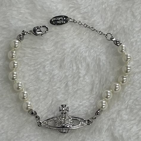 Vivienne Westwood single layer pearl bracelet Vivienne Westwood Pearl Bracelet Silver, Viviene Westwood Jewelry, Vivian Westwood Jewelry Aesthetic, Vivviene Westwood Bracelet, Vinnie Westwood Bracelet, Vinnie Westwood Jewelry, Vivienne Westwood Bracelet Aesthetic, Vivian Westwood Bracelet, Vivienne Westwood Bracelets