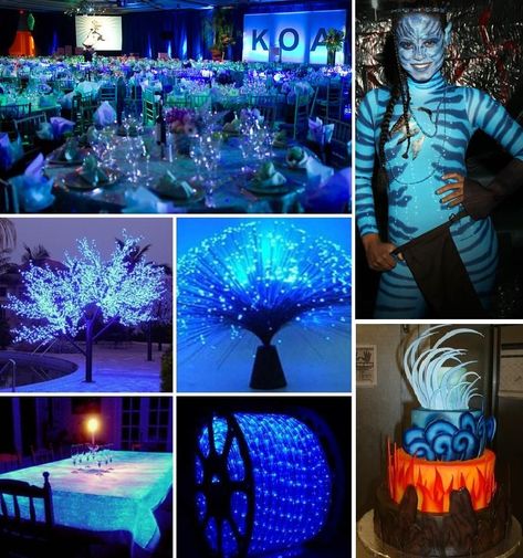 Avatar Decorations, Mythical Party, Unique Prom Themes, Enchanted Wonderland, Avatar Party, Avatar Birthday, Prom Committee, Futuristic Party, Avatar Halloween