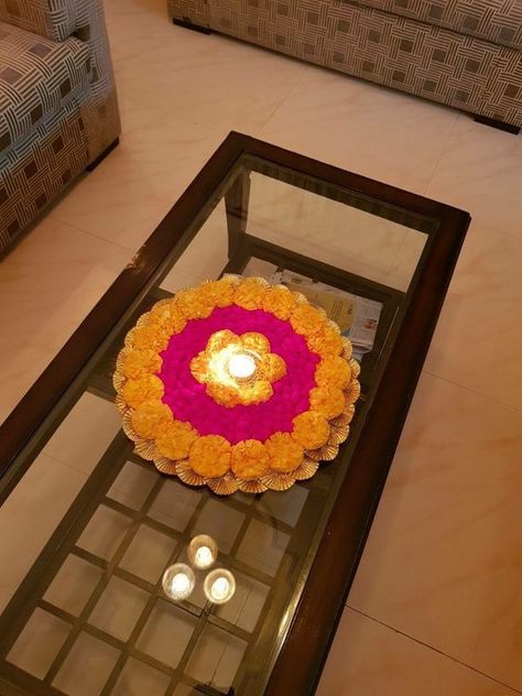 Center Table Decor For Diwali, Table Decorations Diwali, Diwali Flower Arrangements, Diwali Party Ideas At Home, Diwali Room Decor, Diwali Table Decorations, Diwali Party Decorations At Home, Simple Diwali Decorations At Home, Diwali Decorations At Home Living Rooms