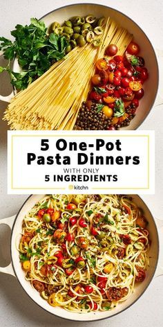 One-Pot Pasta Recipes - Easy Pot Pasta Meal Ideas | Kitchn Healthy Stew, Types Of Pasta, Healthy One Pot Meals, Resep Pasta, One Pot Pasta Recipes, Pasta Dinners, One Pot Pasta, Easy Pasta Recipes, Simple Recipes