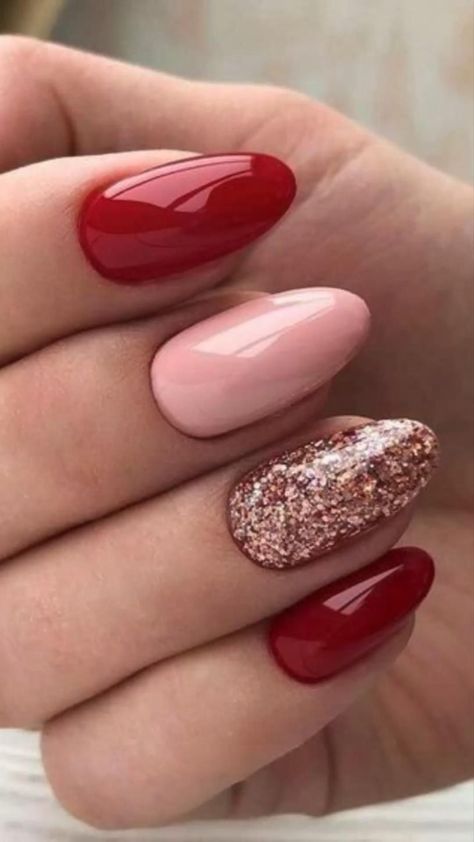 Belle Nails, Valentine Nail Art, February Nails, Fancy Nails Designs, Nail Designs Valentines, Nail Designs Glitter, Fabulous Nails, Fancy Nails, Valentine's Day Nails